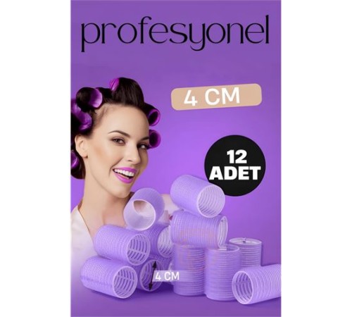 4 Cm Bigudi Saç Bigudisi Profesyonel 12 ADET 4 Cm Bigudi Saç Bigudisi Profesyonel 12 ADET