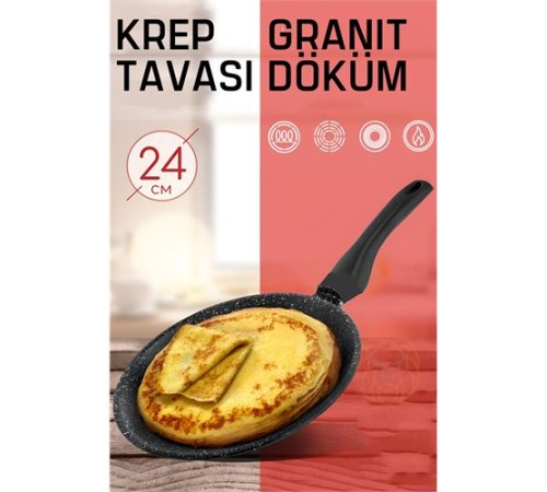 Krep Tavası Granit Döküm Profesyonel Krep Tavası Granit Döküm Profesyonel