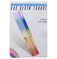 Saç Kesim Tarağı Saç Şekillendirme Düzeltme Tarağı RAINBOW