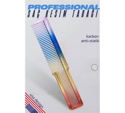 Saç Kesim Tarağı Saç Şekillendirme Düzeltme Tarağı RAINBOW Saç Kesim Tarağı Saç Şekillendirme Düzeltme Tarağı RAINBOW