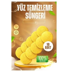 Makyaj Temizlik Pedi Cilt Temizlik Süngeri Doğal Selülöz 10 ADET