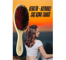 Keratin Mikro Kaynak Saç Açma Fırçası Sağlıklı Ahşap