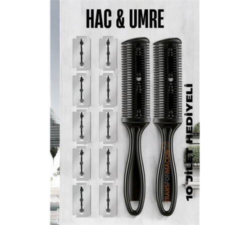 Hac Tıraş Usturası Umre Usturası Tıraş Aleti 10 Jiletli Hac Tıraş Usturası Umre Usturası Tıraş Aleti 10 Jiletli