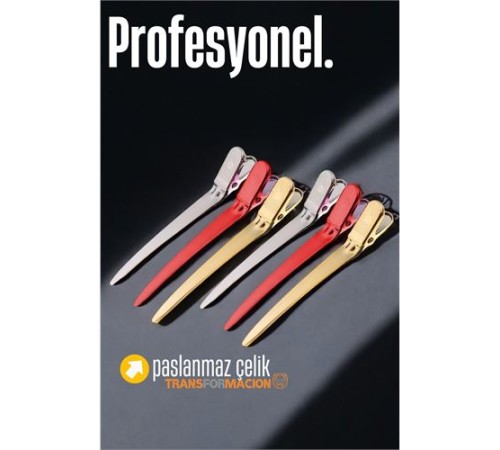 Saç Klipsi Metal Çelik Toka Profesyonel 6 Adet Saç Klipsi Metal Çelik Toka Profesyonel 6 Adet