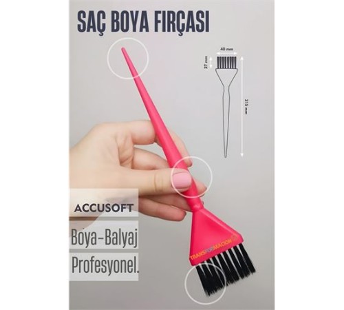 Dar Uçlu Saç Boya Fırçası Balyaj Fırçası Professional Dar Uçlu Saç Boya Fırçası Balyaj Fırçası Professional