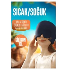 Sıcak Soğuk Jel Yüz Maskesi Baş Ağrısı Şişmiş Gözler Gerginlik Maskesi