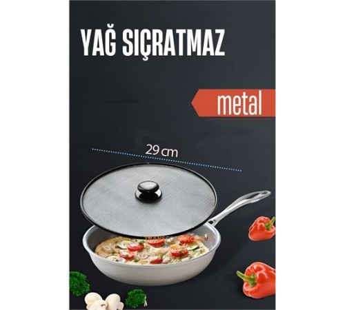 Yağ Kızartma Sıçratmaz Kapak 29 Cm Yağ Kızartma Sıçratmaz Kapak 29 Cm