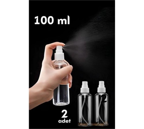 Püskürtücü Boş Sprey Şişe 100 Ml 2 ADET Püskürtücü Boş Sprey Şişe 100 Ml 2 ADET