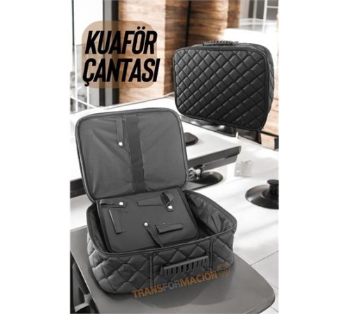 Kuaför Çantası Kapitone Deri Berber Çantası Kuaför Çantası Kapitone Deri Berber Çantası