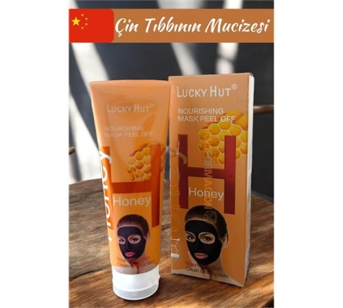 LUCKY HUT Soyulan Yüz Maskesi Cildi Besler, Yağlı Cildi Temizler LUCKY HUT Soyulan Yüz Maskesi Cildi Besler, Yağlı Cildi Temizler