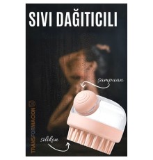 Şampuan Hazneli Silikon Peeling ve Masaj Fırçası
