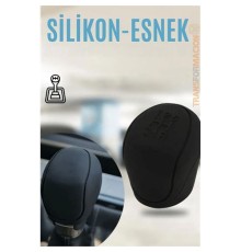 Siyah Silikon Esnek Her Araca Vites Topuzu