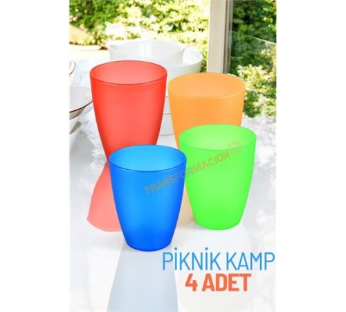 Bardak Seti Kamp Piknik Bardağı 4 ADET Bardak Seti Kamp Piknik Bardağı 4 ADET