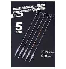 Mikro Fırça Klima Biberon Pipet Fırçası 5 Adet