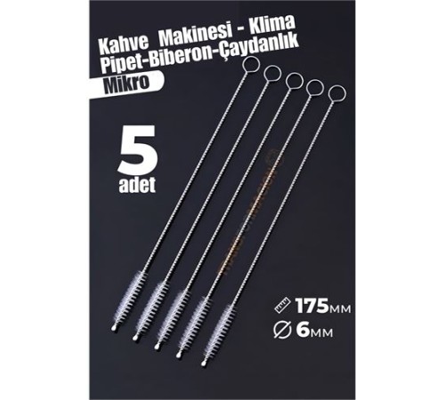 Mikro Fırça Klima Biberon Pipet Fırçası 5 Adet Mikro Fırça Klima Biberon Pipet Fırçası 5 Adet