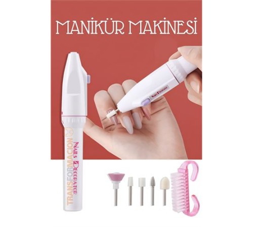 Pilli Manikür Makinesi Tırnak Törpü Seti Pilli Manikür Makinesi Tırnak Törpü Seti