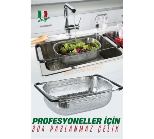 Lavabo Süzgeci Ayarlanabilir Kevgir 304 Paslanmaz Çelik Lavabo Süzgeci Ayarlanabilir Kevgir 304 Paslanmaz Çelik