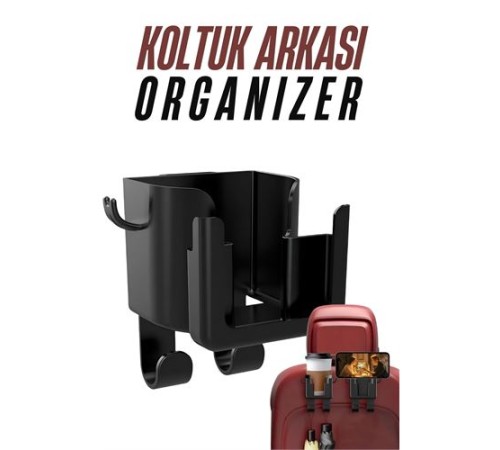 Araç Koltuk Arkası Organizer Bardak Telefon Tutucu Araç Koltuk Arkası Organizer Bardak Telefon Tutucu