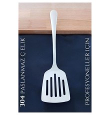 Delikli Servis Spatulası 304 Paslanmaz Profesyonel