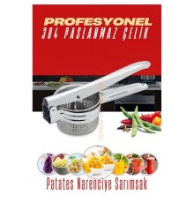 Patates Ezici 304 Paslanmaz Çelik Narenciye Sıkacağı Sebze Presi