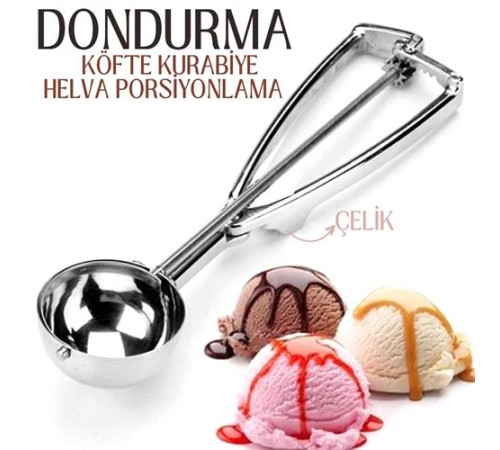 Dondurma Porsiyonlama Kaşığı Kurabiye Köfte Helva Dondurma Porsiyonlama Kaşığı Kurabiye Köfte Helva