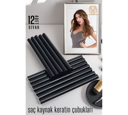 Nano Keratin Kaynak Çubukları 12 ADET SİYAH Absolute Nano Keratin Kaynak Çubukları 12 ADET SİYAH Absolute