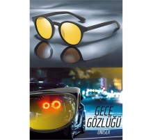 Parlama Önleyici Gece Sürüş Görüş Gözlüğü Sis Far Işık Önleyici Anti-Fog Gözlük