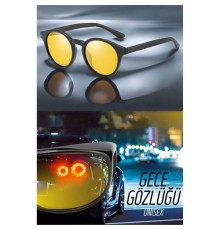 Parlama Önleyici Gece Sürüş Görüş Gözlüğü Sis Far Işık Önleyici Anti-Fog Gözlük