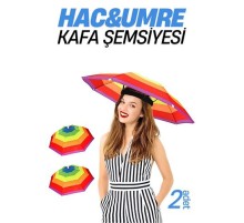 Hac Umre Kafa Şemsiyesi Güneş Koruma Şemsiyesi 2 adet