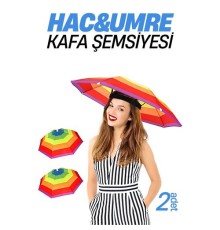 Hac Umre Kafa Şemsiyesi Güneş Koruma Şemsiyesi 2 adet