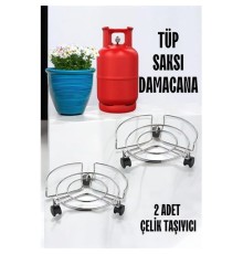 Saksı Tüp Damacana Altlığı Tekerlekli Taşıyıcı 2 ADET