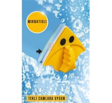 Mıknatıslı Çift Taraflı Cam Temizleyici