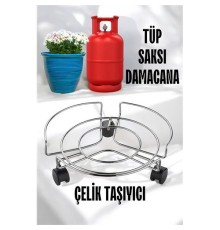 Saksı Tüp Damacana Altlığı Tekerlekli Taşıyıcı