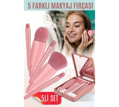 Makyaj Fırça Kiti Aynalı ve Kutulu Profesyonel Makyaj Kiti Makyaj Fırça Kiti Aynalı ve Kutulu Profesyonel Makyaj Kiti