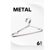 Metal Elbise Askısı Ekonomik 6 Adet Askı Seti