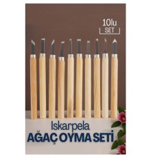 Modacar Ahşap Saplı İskarpela seti Ağaç ve Ahşap İşleme İçin Profesyonel Hobi Takımı Ahşap YontmaA Araçları