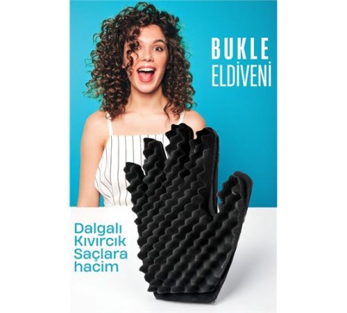Bukle Eldiveni Dalgalı Kıvırcık Saçlara Bakım Eldiveni Bukle Eldiveni Dalgalı Kıvırcık Saçlara Bakım Eldiveni