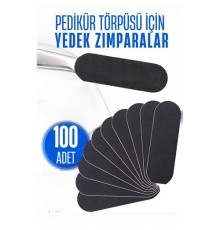 Modacar Ayak Törpü Yedeği Yapışkanlı Törpü Zımparası Pedikür Törpü Yedeği 100 ADET