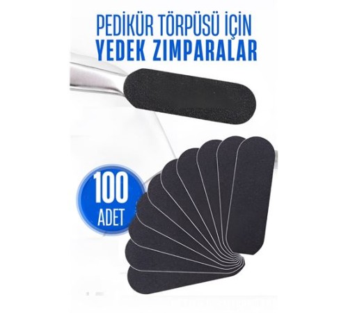 Ayak Törpü Yedeği Yapışkanlı Törpü Zımparası Pedikür Törpü Yedeği 100 ADET Ayak Törpü Yedeği Yapışkanlı Törpü Zımparası Pedikür Törpü Yedeği 100 ADET