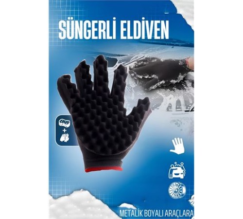 Süngerli Oto Yıkama Eldiveni Metalik Boyalar İçin Süngerli Oto Yıkama Eldiveni Metalik Boyalar İçin