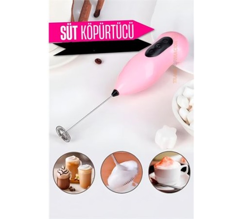 Süt Köpürtücü Kahve Karıştırıcı Mini Pilli Mixer Çırpıcı Süt Köpürtücü Kahve Karıştırıcı Mini Pilli Mixer Çırpıcı