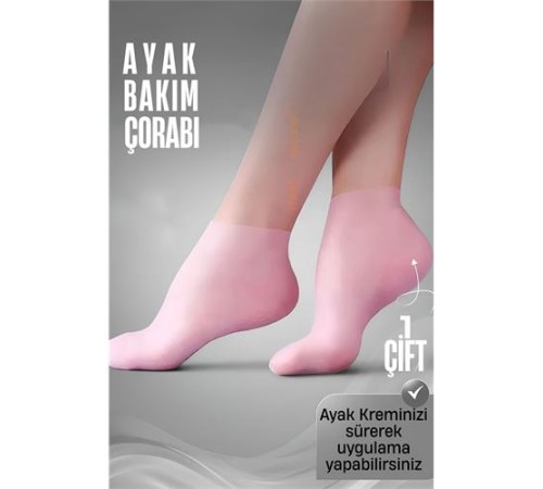 Ayak Bakım Çorabı Silikon Ayak Krem Uygulama Koruyucu Çorap Ayak Bakım Çorabı Silikon Ayak Krem Uygulama Koruyucu Çorap