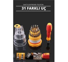 30 Uçlu Tornavida Seti - Saat Tornavidası - Telefon Tamir Tornavidası Dayanıklı ve Taşınabilir