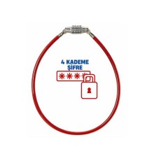 4 Kademe Şifreli 50 cm Bisiklet Kilidi