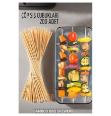 Çöp Şiş İkram Çubukları Bamb 200 ADET