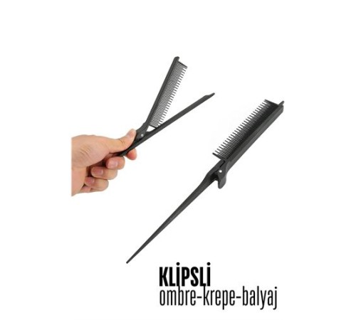 Klipsli Krepe Ombre Balyaj Tarağı Solingen Klipsli Krepe Ombre Balyaj Tarağı Solingen