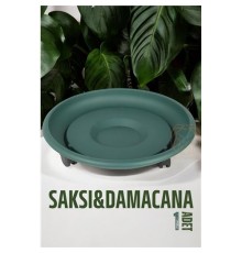 Tekerlekli Saksı Altığı 37 CM YEŞİL
