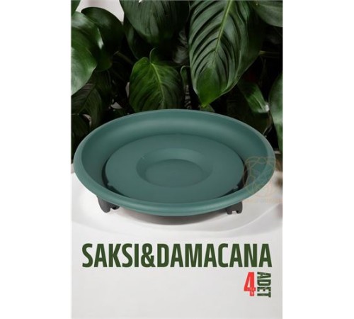 Tekerlekli Saksı Altığı 4 ADET 37 CM YEŞİL Tekerlekli Saksı Altığı 4 ADET 37 CM YEŞİL