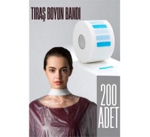 Kuaför Tıraş Boyun Bandı - Berber Boyun Bandı Tek Kullanımlık Boyun Bandı 200 Adet