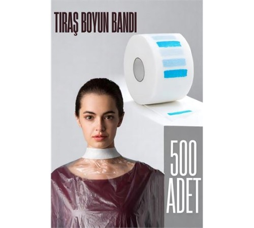 Kuaför Tıraş Boyun Bandı - Berber Boyun Bandı Tek Kullanımlık Boyun Bandı 500 Adet